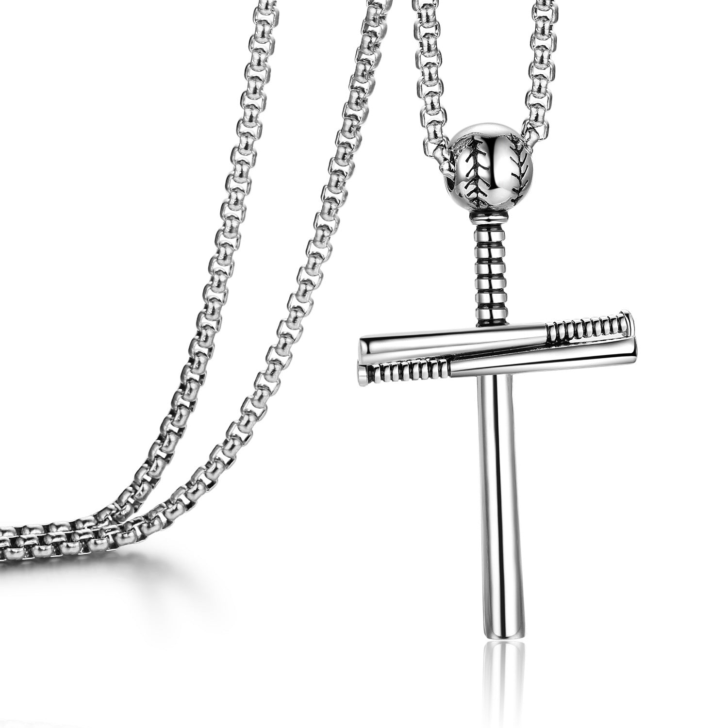 NorthRune Titanium Steel Cross Necklace | Minimalist Christian Pendant
