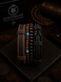 NorthRune Turquoise Bead Bracelet Set