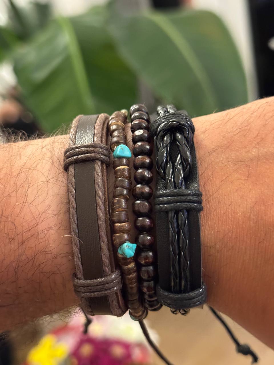 NorthRune Turquoise Bead Bracelet Set