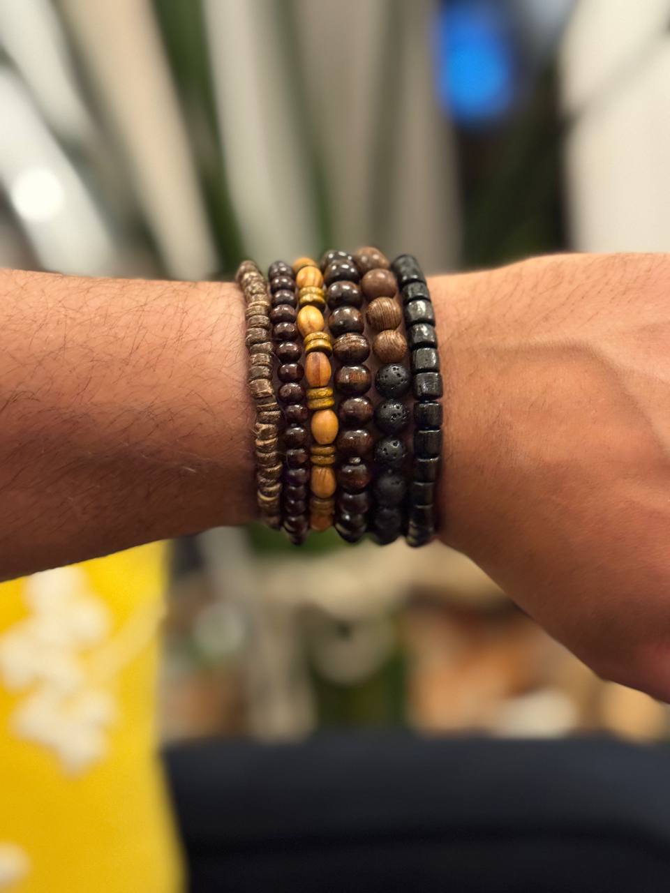 NorthRune Earthwood Bead Bracelet Set