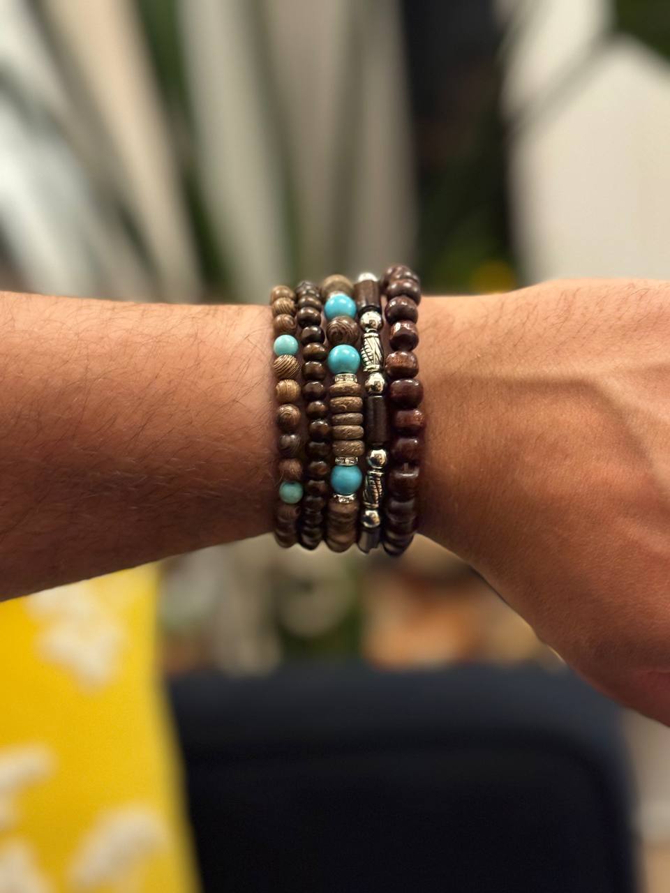 NorthRune Turquoise Bead Bracelet Set