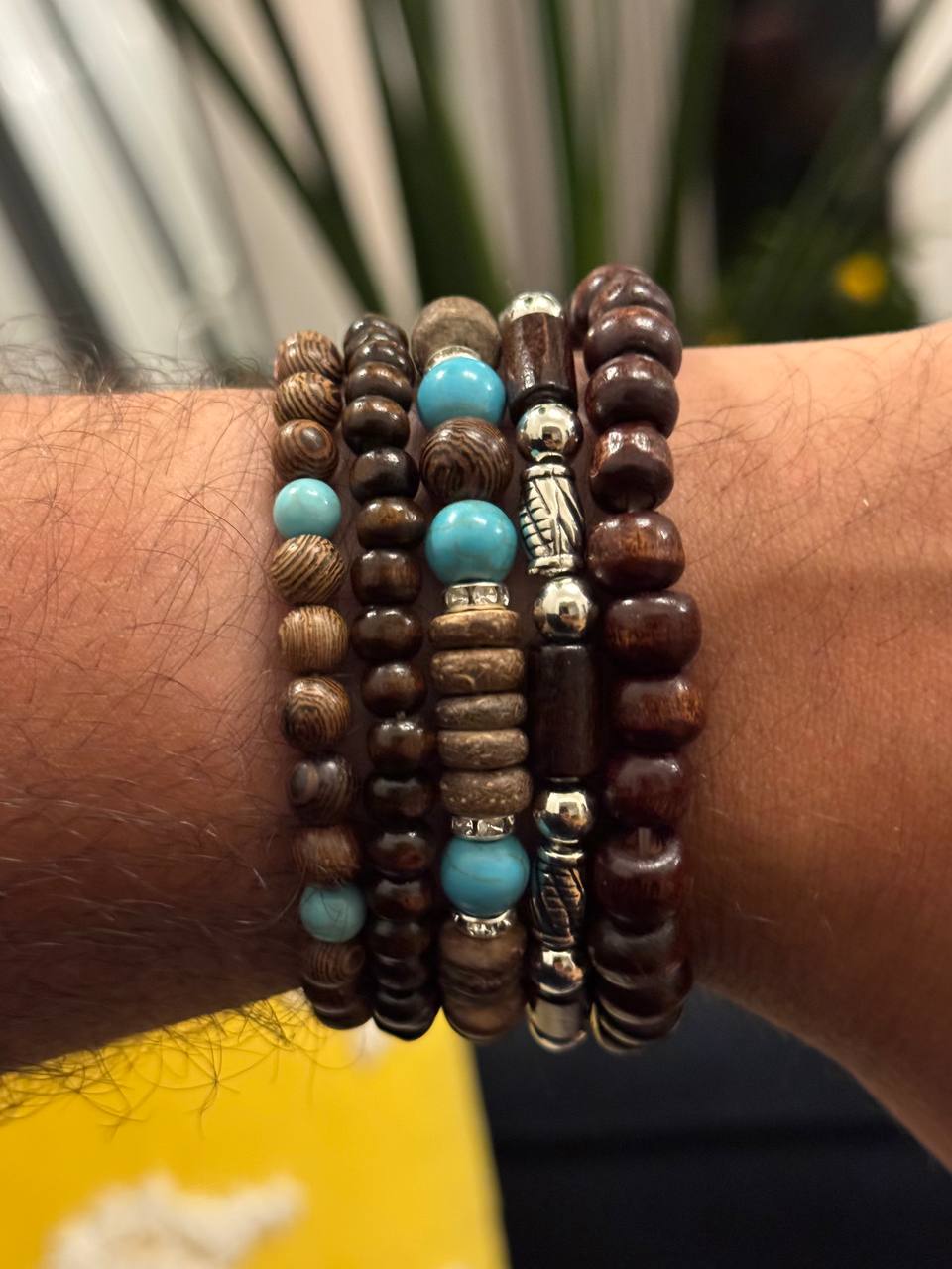 NorthRune Turquoise Bead Bracelet Set