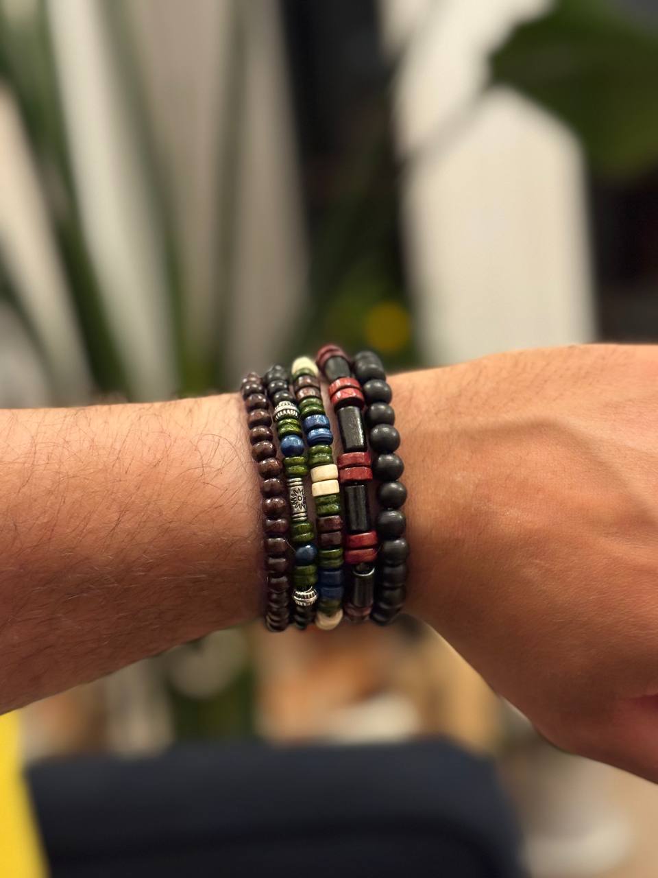 NorthRune Wooden Bead Bracelet