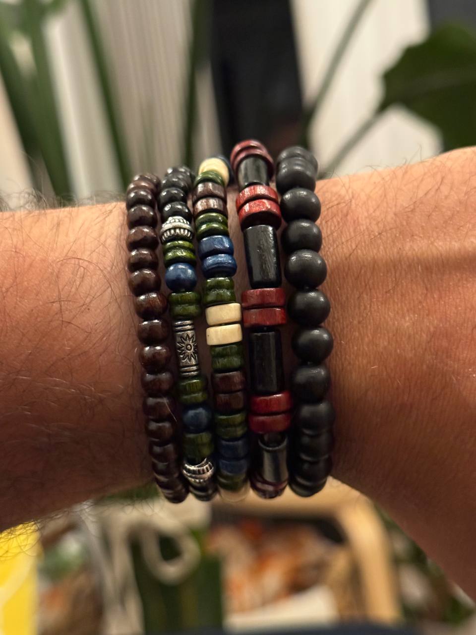 NorthRune Wooden Bead Bracelet